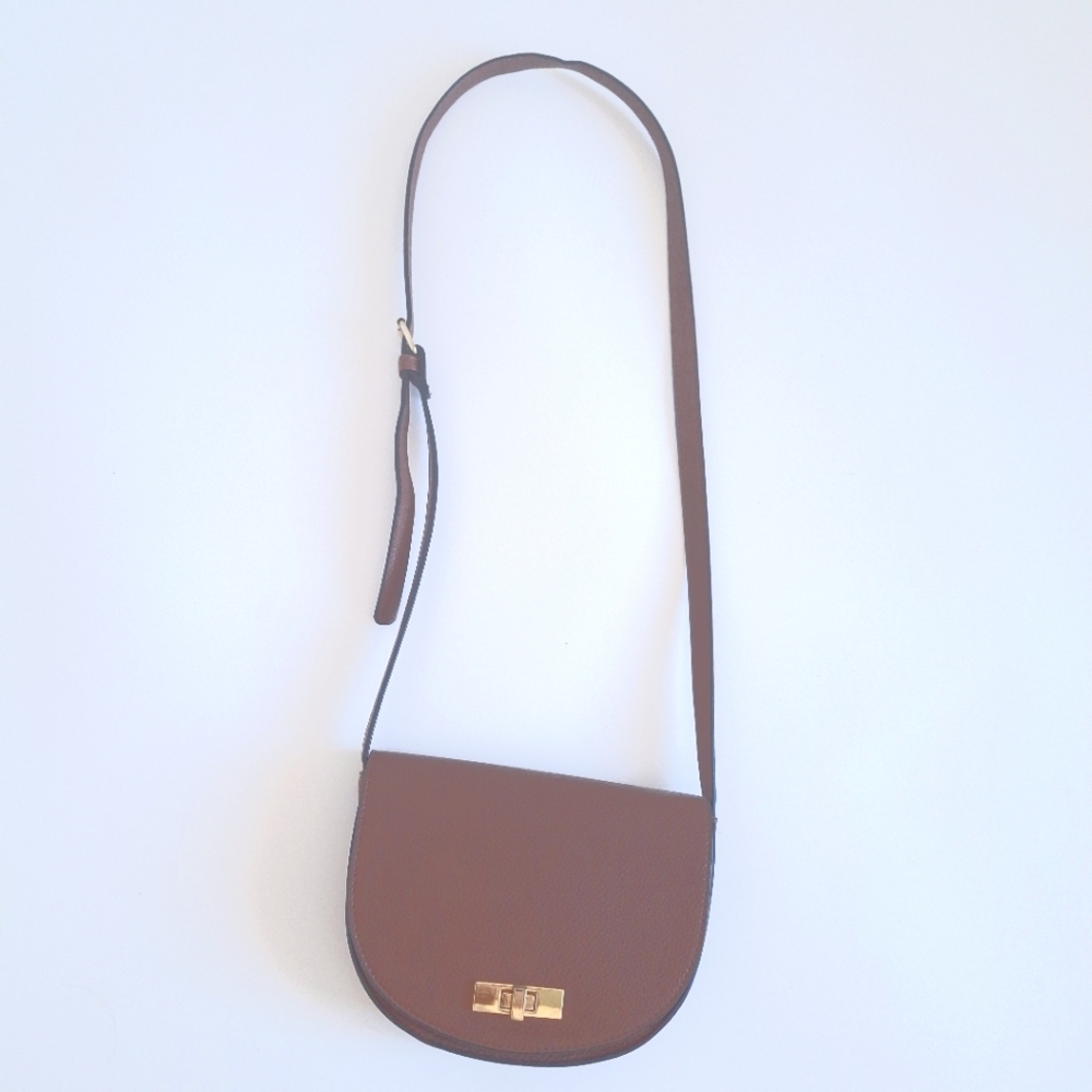 Steve Madden Bluann Half-moon Crossbody Bag in Cognac